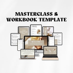 Course Templates Canva | Course Workbook Template | Online Course Template Canva | Webinar Course Slide | Course Creator Template Canva