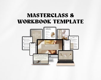 Course Templates Canva | Course Workbook Template | Online Course Template Canva | Webinar Course Slide | Course Creator Template Canva