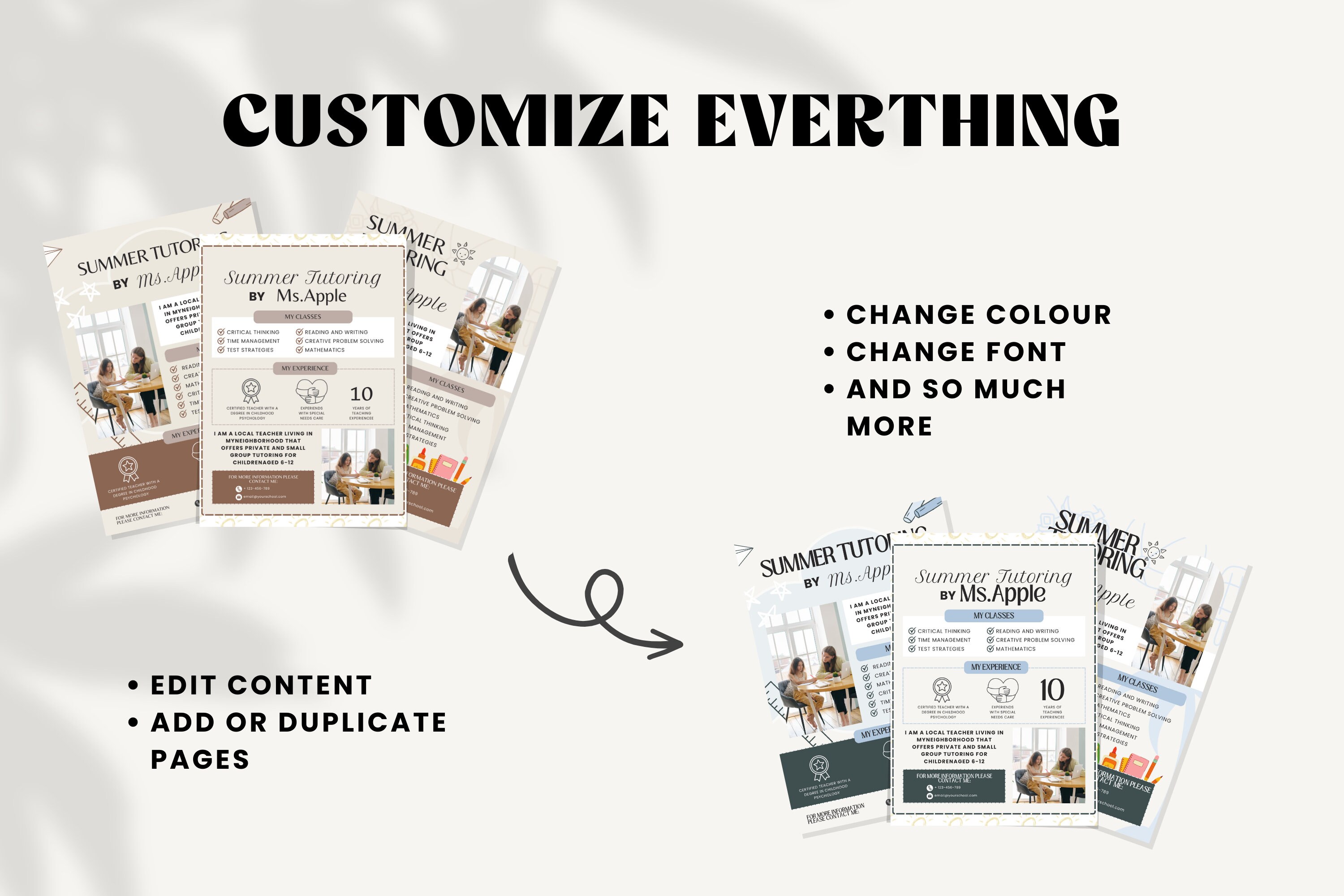 Tutoring Flyer Template Tutoring Flyer Tutoring Service Summer