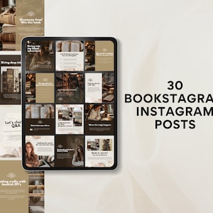 Bookstagram Graphics | Bookstagram Template | Instagram Template | Bookstagram Post | Bookstagram Canva | Bookish Templates