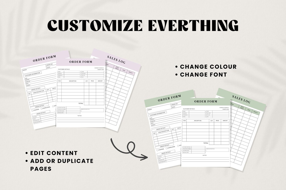 Order Form Template | Simple Order Form Template | Order Form Template ...