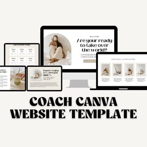 Sales Page Template Canva | Sales Page Canva | Canva Sales Page Template | Canva Website | Website Template | Course Creator