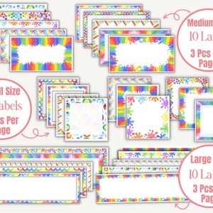 Printable Colored Labels Printable Label Storage Labels Jar Label Printable Colored Labels Printable Label Storage Labels Jar Label
