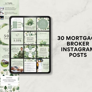Mortgage Broker Instagram Posts | Mortgage Marketing | Mortgage Instagram | Mortgage Posts | Mortgage Flyer | Mortgage Agent