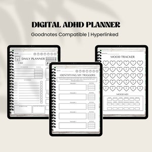 Adhd Planner Sigital | Adhd Digital Planner | iPad Digital Planner | Adhd Planner Adults | Goodnotes Planner | Adhd Organizer