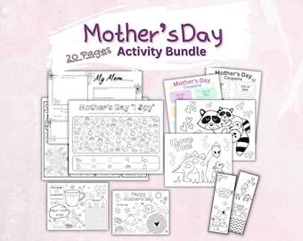 Mother's Day Activities Printables | Mother's Day Printable Activities | Mothers Day Coloring Sheets Printable | Mothers Day Activity Sheets