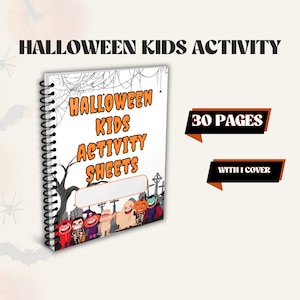 Halloween Activity Packet | Halloween Kids Activity Pack Printables | Halloween Activity Bundle Printable | Halloween Activities Bundle