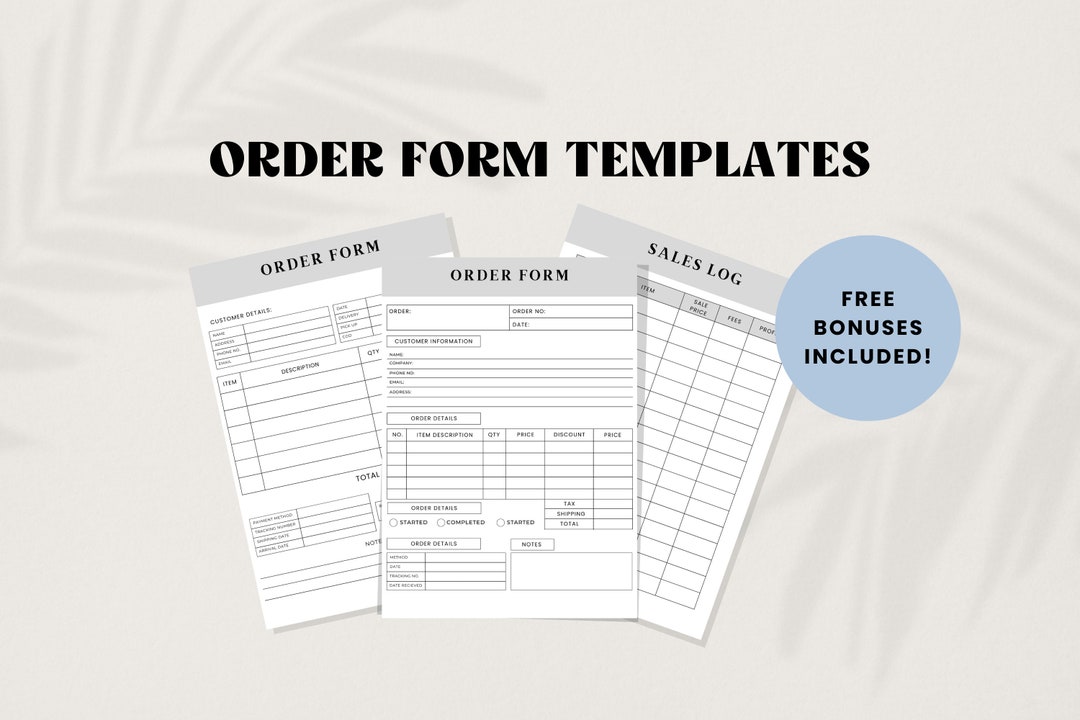 Order Form Template Simple Order Form Template Order Form Template