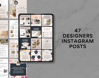 Designer Templates | Web Designer Posts | Brand Designer Posts | Canva Template | Instagram Design | Luxury Instagram
