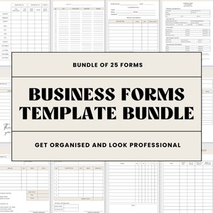 Business Forms Templates | Small Business Form Templates | Small Business Forms and Template | Forms For Small Business | Forms Bundle