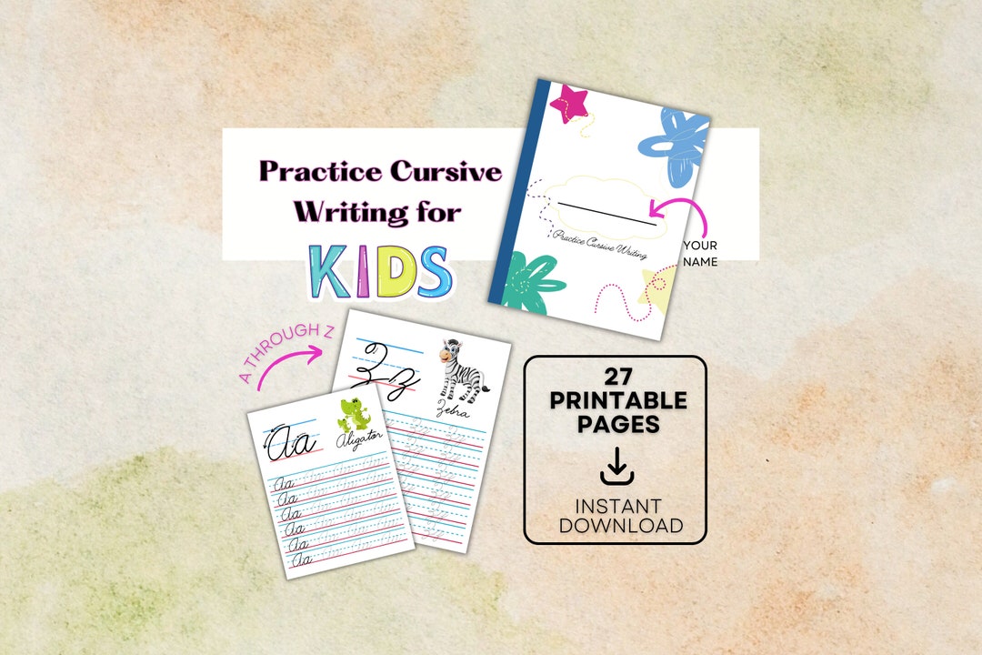 Cursive Writing Practice Sheets | Printable Writing Practice Sheets ...