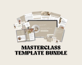 Course Creator Bundle | Coaching Templates | Ebook | Workbook | Webinar Slide Deck | Instagram Templates