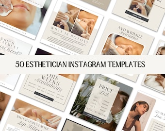 Esthetician Instagram Post Template | Esthetician Templates for Instagram | Instagram Template Esthetician | Esthetician Instagram Posts