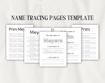 Name Tracing Template | Trace Name | Custom Name Tracing | Tracing Name Worksheets | Name Tracing Sheet | Worksheet Trace Name | Tracing