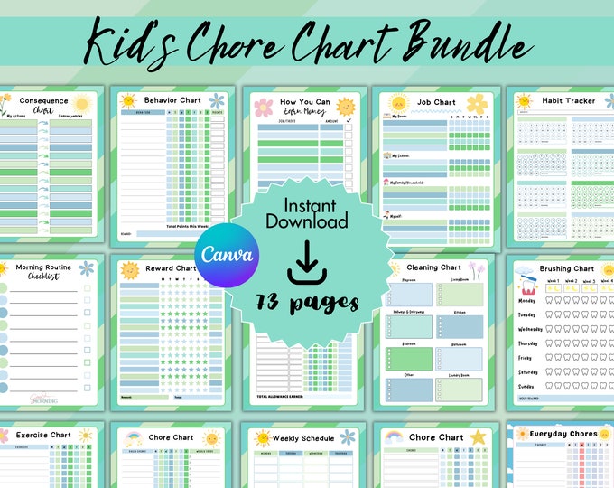 Printable Construction Chore Chart for Kids - Printable Chore Chart ...