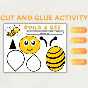 Cut and Glue | Preschool Worksheet | Preschool Activity | Cut and Paste | Preschool Printables | Cut Out and Glue | Scissor Skills