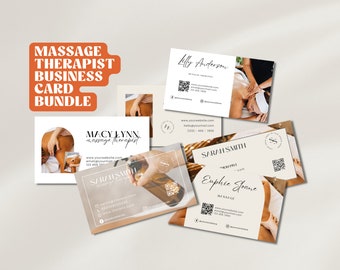Massage Therapist Business Cards | Massage Business Cards | Business Cards Massage | Massage Therapy Business Card | Business Card Ideas