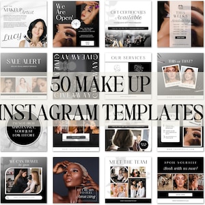 Makeup Instagram Post | Instagram Template Makeup Artist | Instagram for Makeup Artist | Makeup Instagram Template | Makeup Canva Template