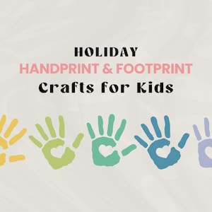 Hand Print Crafts | Handprint Craft | Handprint Art | Handprint Keepsake | DIY Kid Craft | Handprint Art Pack | Handprint Activity