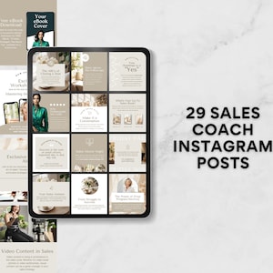 Instagram Coach | Business Coach | Sales Coach | Social Media Manager | Canva Templates | Social Media Coach | Marketing Templates