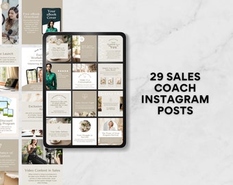 Instagram Coach | Business Coach | Sales Coach | Social Media Manager | Canva Templates | Social Media Coach | Marketing Templates