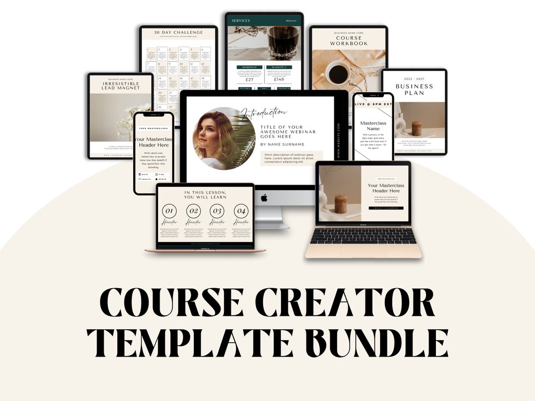 Course Templates Canva Course Workbook Template Online Course Template