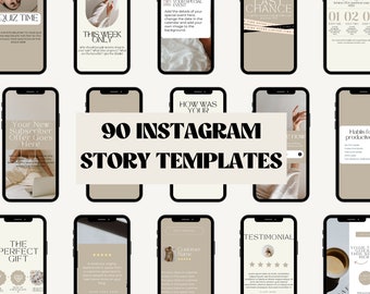 Ästhetische Instagram Story-Vorlagen | Bearbeitbare Canva Designs