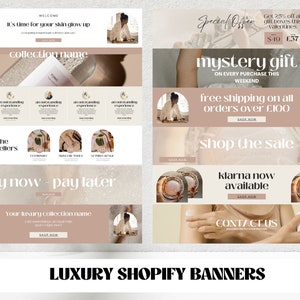 Shopify Banners | Shopify Website Banner | Website Template Shopify Canva | Canva Templates Shopify | Shopify Banner Template Canva