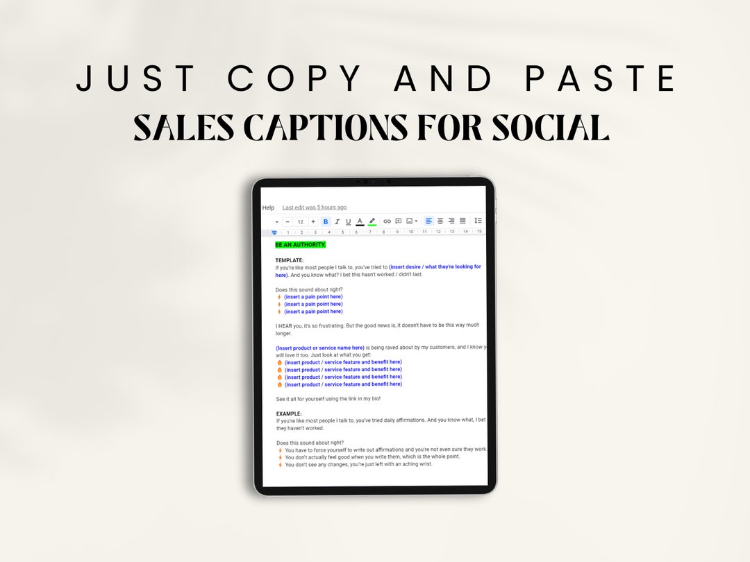 Sales Captions for Instagram Caption Template Instagram Caption