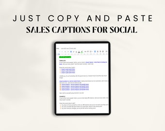 52 Sales Caption Vorlagen für Instagram (Digitaler Download)