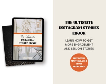 Ebook sulle storie di Instagram / Strategia per i social media + modelli Canva
