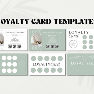Loyalty Card Template Editable | Loyalty Card Custom | Loyalty Cards | Loyalty Reward Card Template | Rewards Card | Canva Template