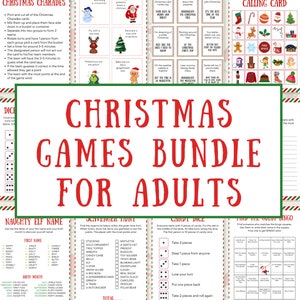Christmas Games Printable Set Christmas Games for Group Christmas Group ...