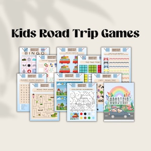 Road Trip Games | Road Trip Games Digital Download | Road Trip Activities | Kid Travel Games | Road Trip Printable | Road Trip Kids