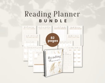 Printable Reading Journal Pages | Reading Journal for Book Lovers | Reading Review Journal | Reading Journal PDF | Reading Journal Download