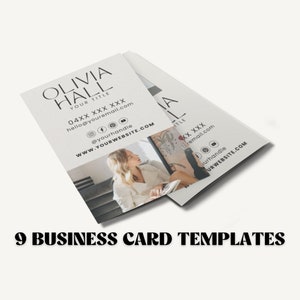 Business Card Template Picture | Realtor Business Card Template | Business Card Template Bundle | Business Card Template Minimalist | Canva