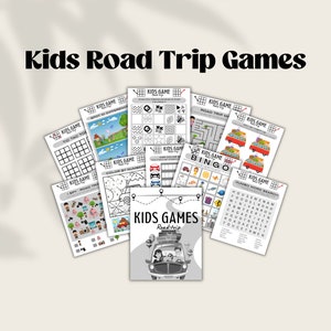 Road Trip Games | Printable Road Trip Games | Road Trip Games for Kids | Road Trip Game Bundle | Road Trip Activity | Road Trip Kids