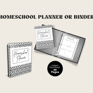 Planejador de educação domiciliar impresso | Planejador de educação domiciliar para crianças para impressão | Planejador de imprimíveis para educação domiciliar | Planejador de educação domiciliar PDF | Fichário de educação domiciliar