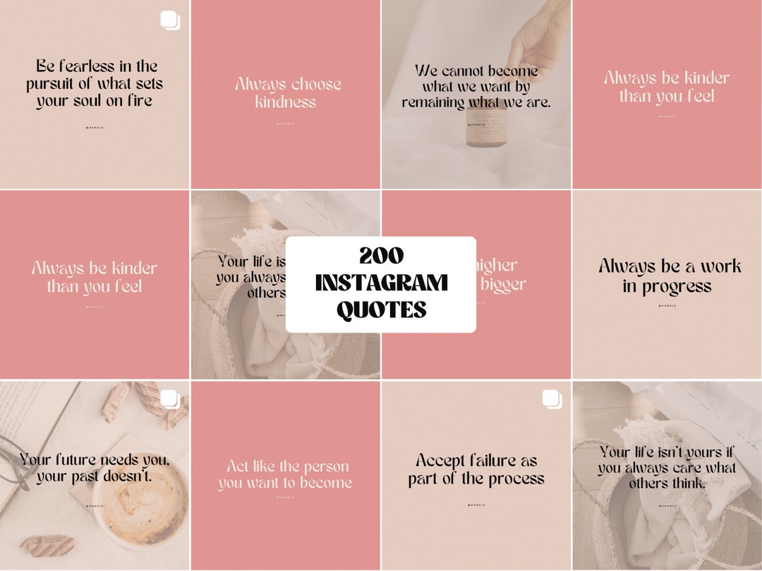 200 Instagram Quotes Canva Templates | Inspirational Reels & Posts - Etsy