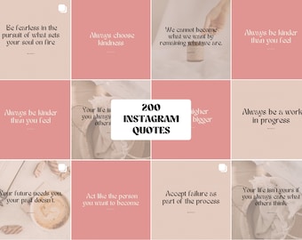 200 Instagram Quotes Canva Templates | Inspirational Reels & Posts