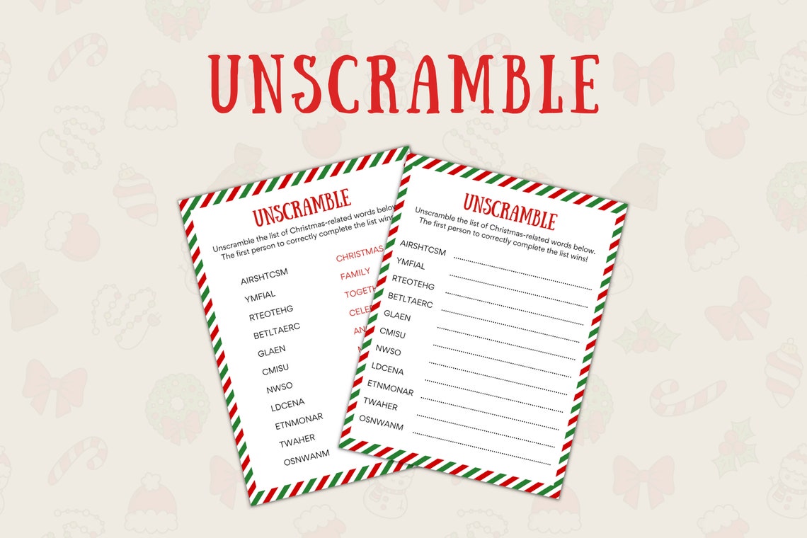 Christmas Game For Group 