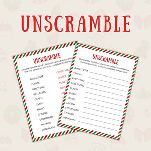 Christmas Games Printable Set Christmas Games for Group Christmas Group ...