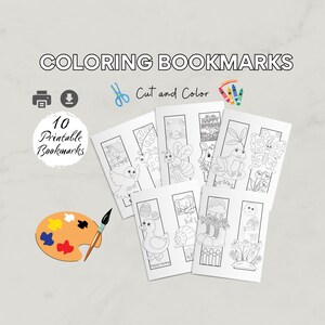 Coloring Bookmarks | Printable Bookmarks | Bookmarks to Color | Bookmark for Kids | Color Your Bookmark | Kids Bookmarks