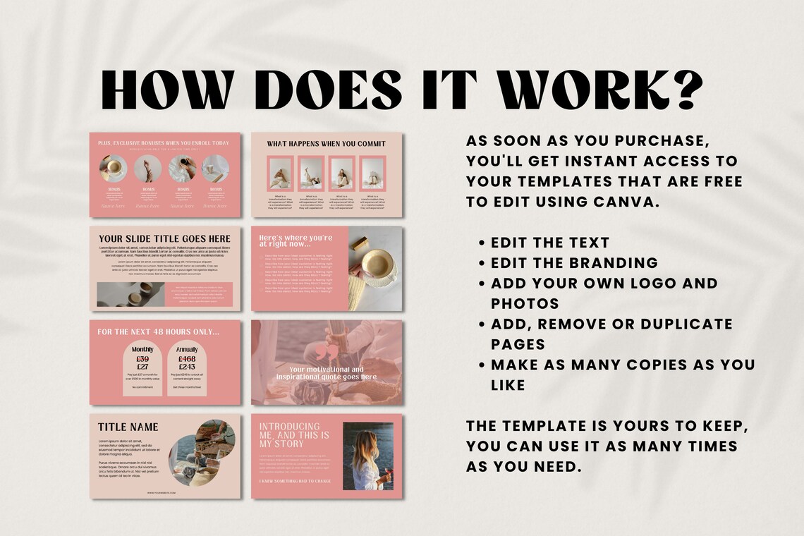 Masterclass Template | Webinar Template | Course Templates Canva ...
