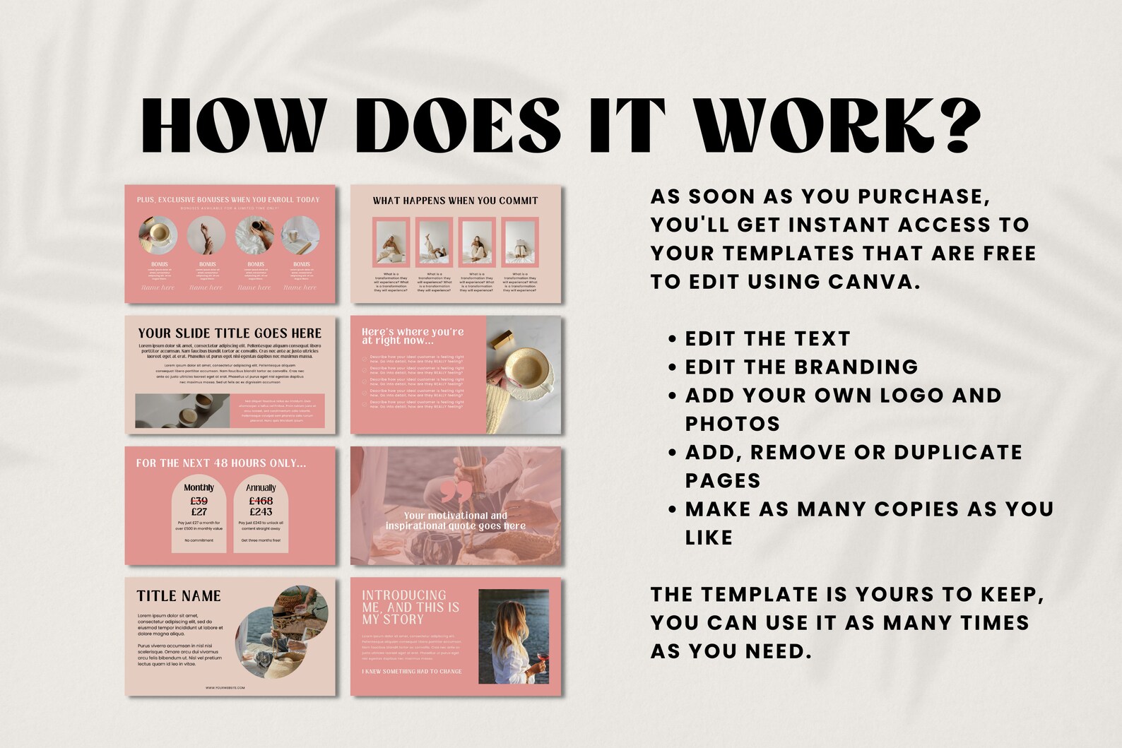 Masterclass Template | Webinar Template | Course Templates Canva ...