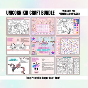 PLR Unicorn Kids Craft Bundle – plr-printables-store