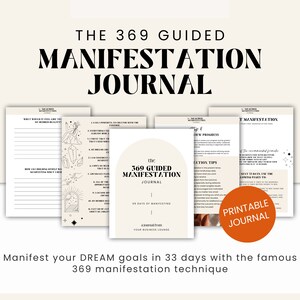 369 Journal PDF | Manifesting Journal | Manifestation Journal Digital Download | Manifestation Journal Printable | Manifest Journal