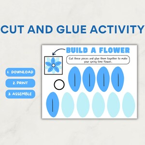 Cut and Glue | Preschool Worksheet | Preschool Activity | Cut and Paste | Preschool Printables | Cut Out and Glue | Scissor Skills