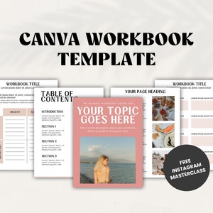 Workbook Canva Template Coach | Coaching Workbook Template | Workbook Template Canva | Lead Magnet Template | Course Workbook | Canva