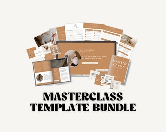 Course Creator Bundle | Coaching Templates | Ebook | Workbook | Webinar Slide Deck | Instagram Templates